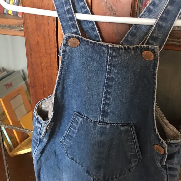 Zara Mini Baby Unisex Lined denim overalls - Picture 2 of 9